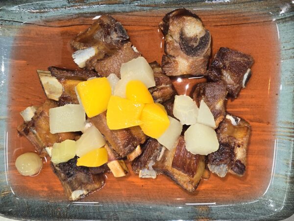 Costilla con salsa agridulce