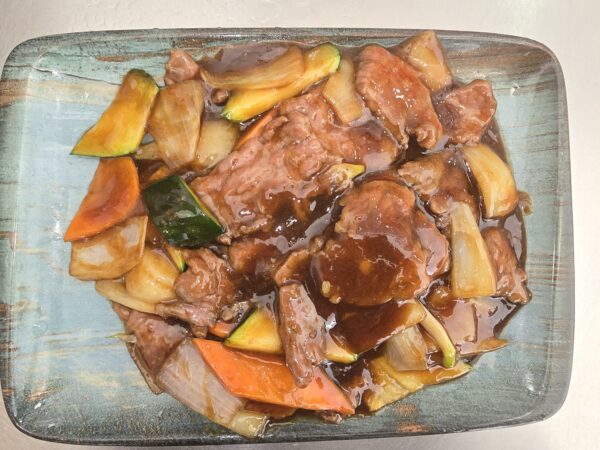 Ternera con salsa de ostra