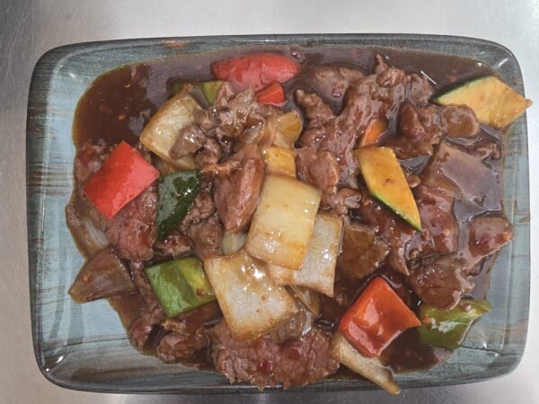 Ternera con salsa picante