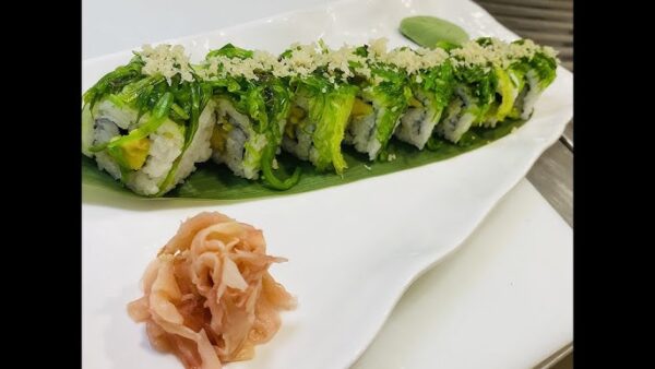 Roll Crunch o Roll Wakame de salmón